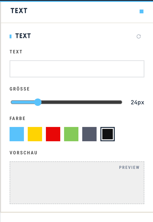 Text panel