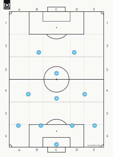 Vorschau: 4-3-1-2 Formation als Grafik (PNG)
